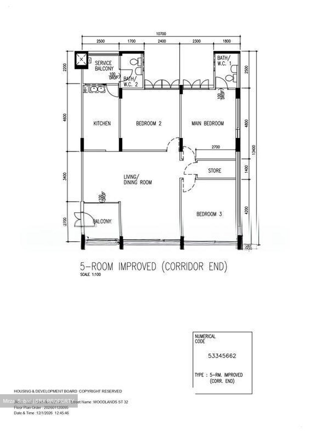 Blk 322 Woodlands Street 32 (Woodlands), HDB 5 Rooms #519305391